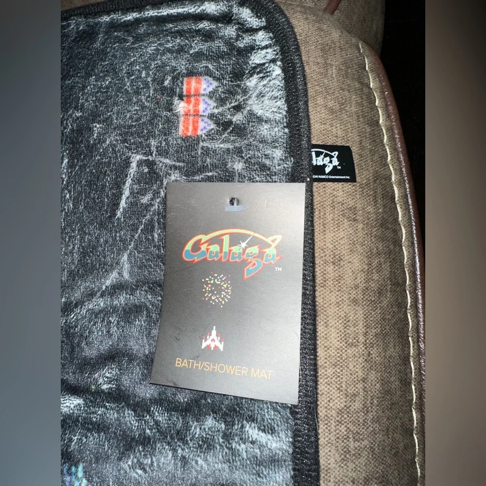 Galaga Bath/Shower Mat - New w/ Tags Housewarming Gamer Holiday Gift